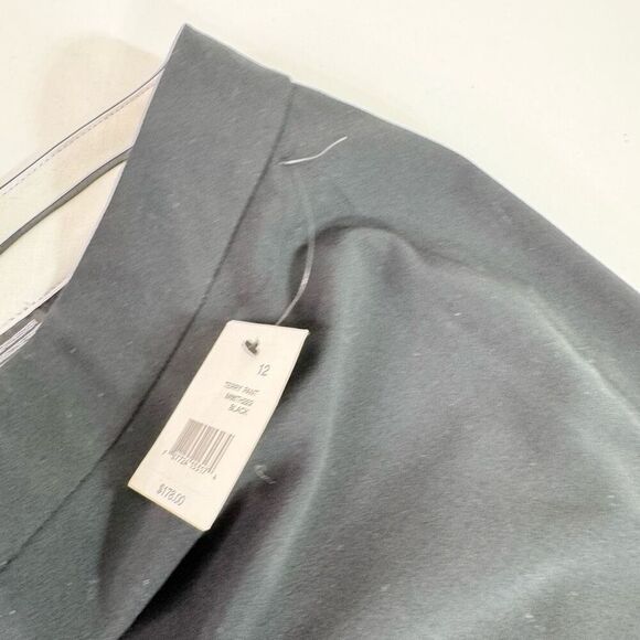 Tahari Dress pants Women 12 Black Straight Boot Cut New Career Formal New - Picture 3 of 12